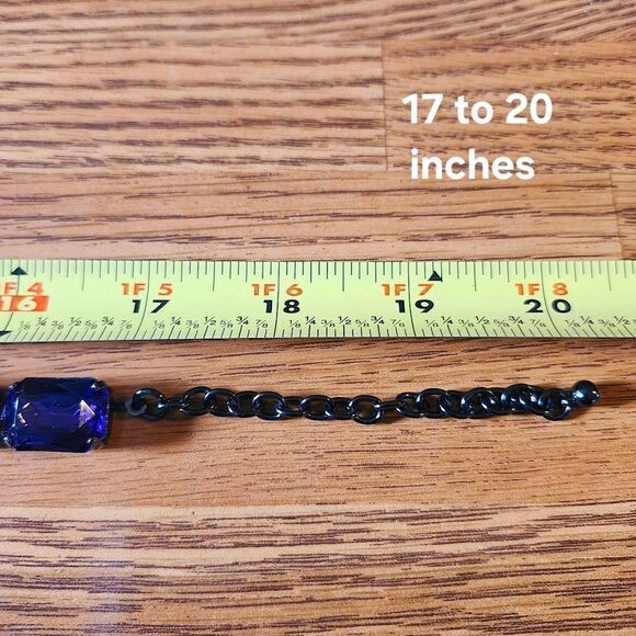 JOAN RIVERS Faceted Purple, Gunmetal Black, Princess Length COCKTAIL HOUR CHIC! - Picture 6 of 8